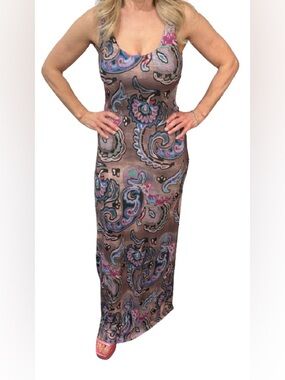 Women's Stunning Paisley Maxi Dres, Effortlessly Chic & Flattering